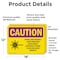 Signmission Radiation & Laser Sign, 12 in H x 18 in W, Vinyl Decal, Rectangle OS-2PACK-CR-D-1218-L-10214 - alternate 3